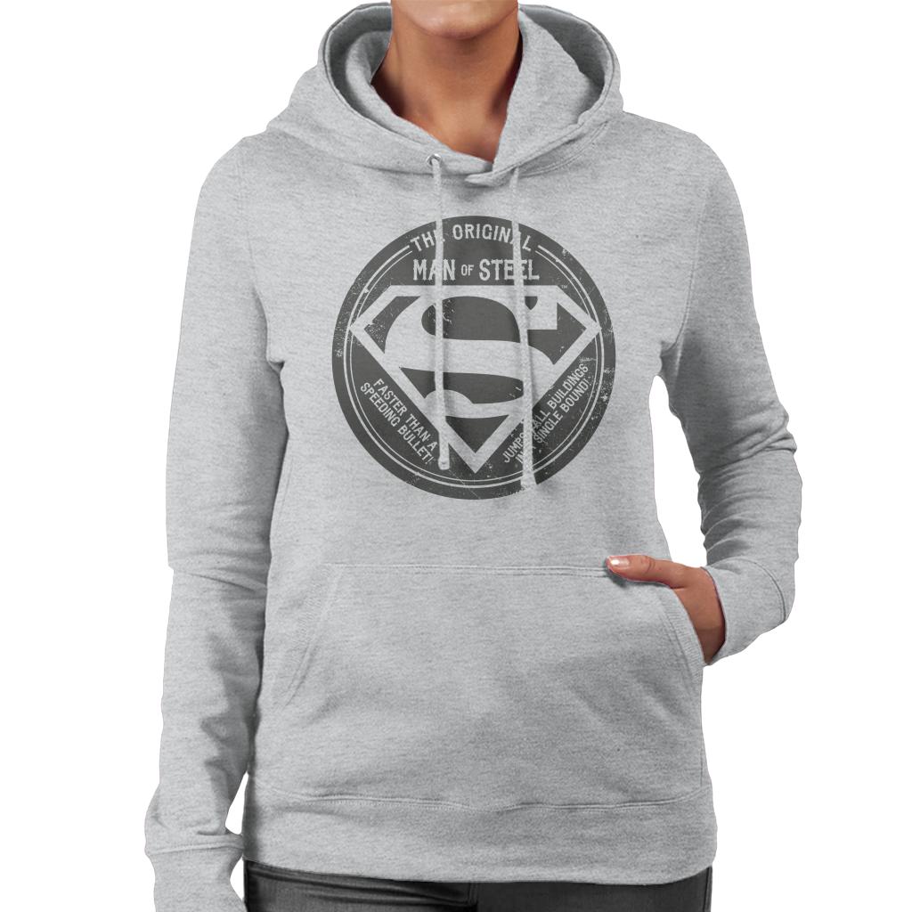 Superman The Original Man Of Steel Retro Women's Hooded product image 1