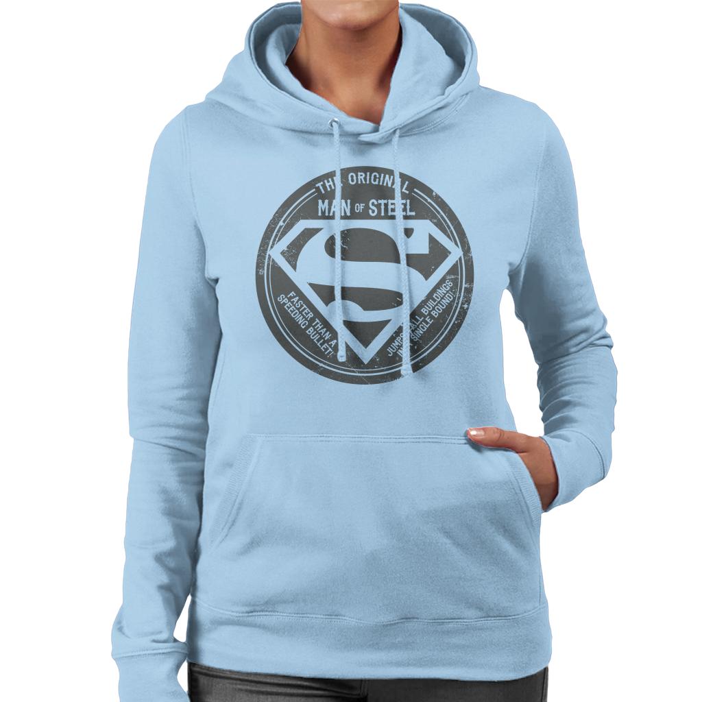 Superman The Original Man Of Steel Retro Women's Hooded product image 6