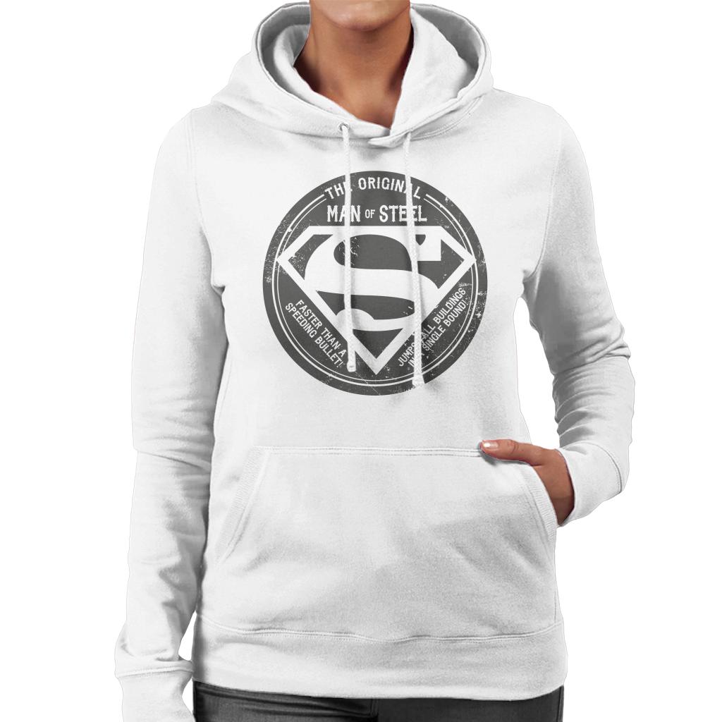 Superman The Original Man Of Steel Retro Women's Hooded product image 4