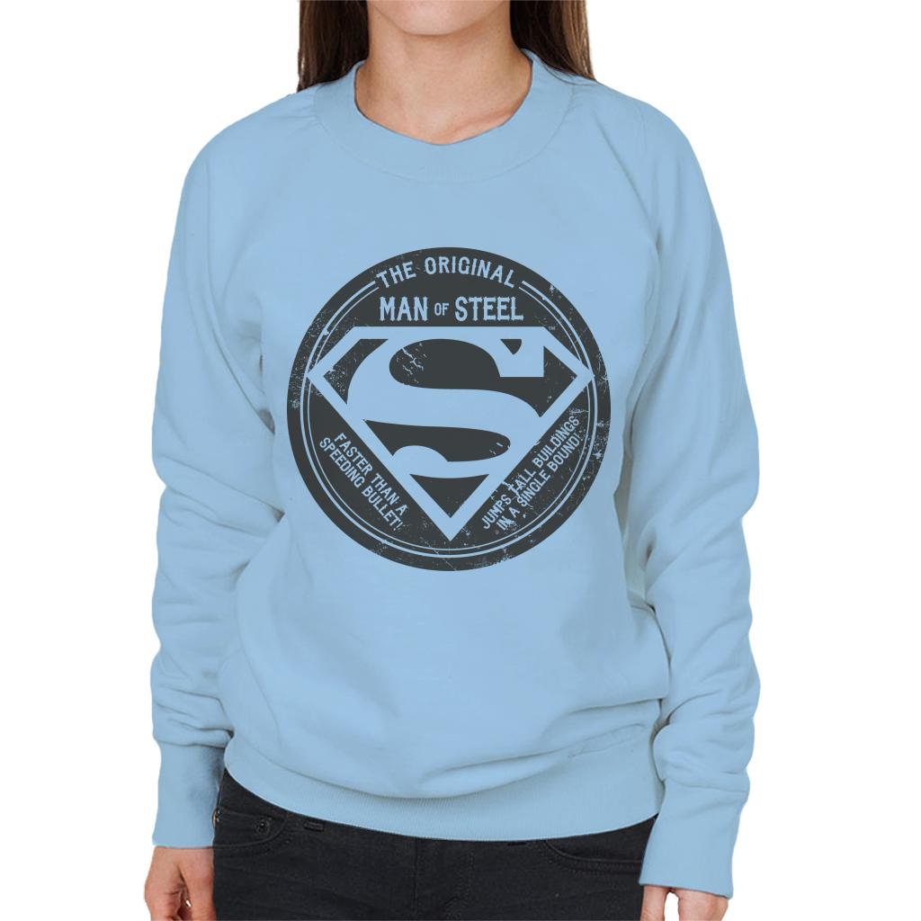 Superman The Original Man Of Steel Retro Women's Sweatshirt product image 6