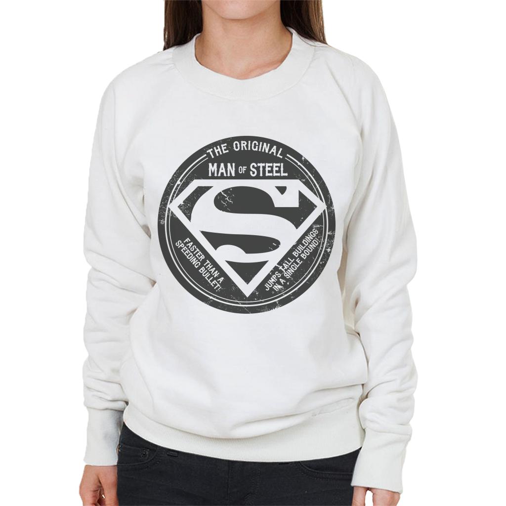 Superman The Original Man Of Steel Retro Women's Sweatshirt product image 4