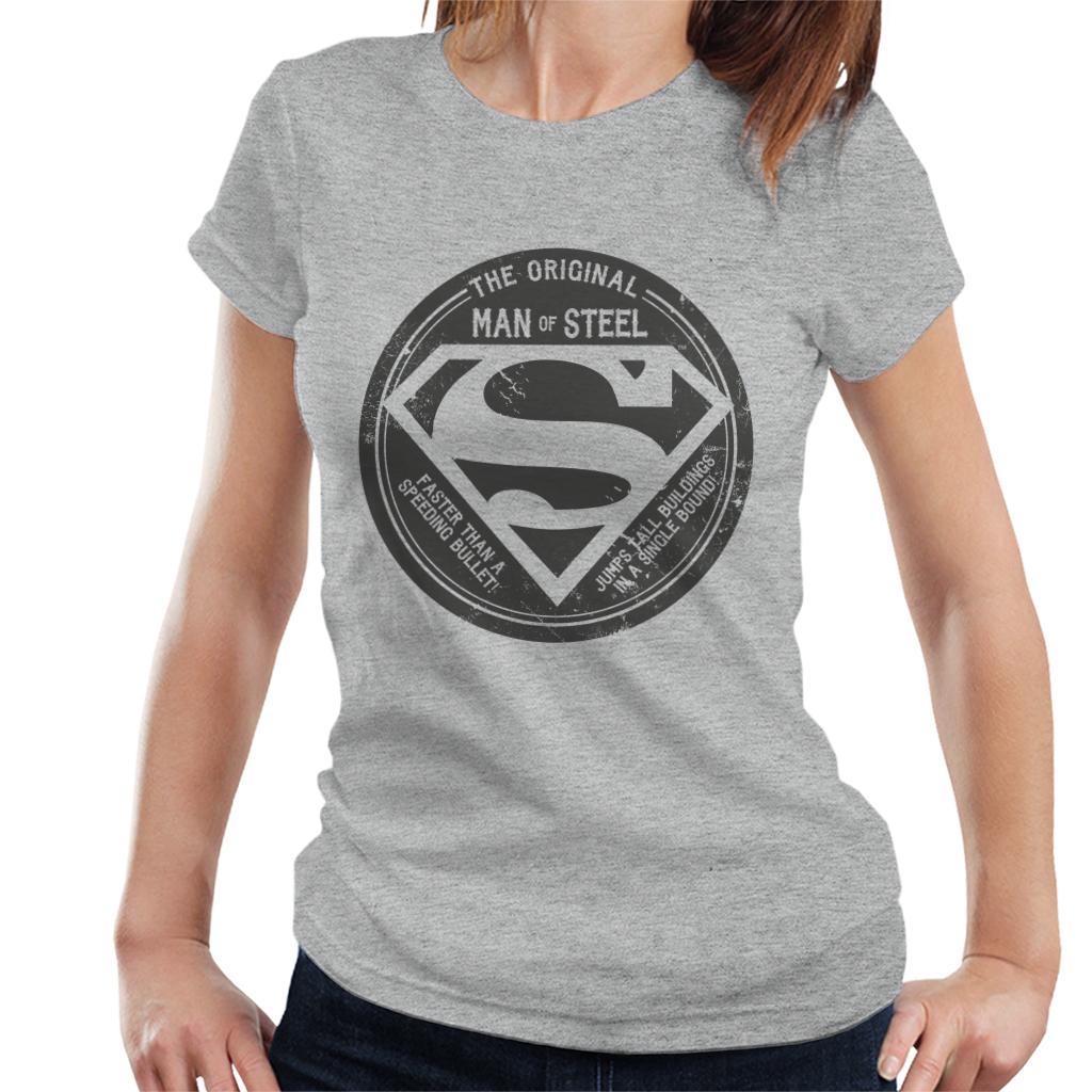 Superman The Original Man Of Steel Retro Women's T-Shirt product image 1