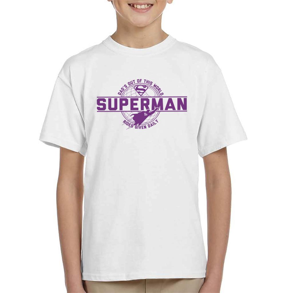 Superman Dads Out Of This World Fathers Day Kid's T-Shirt product image 4