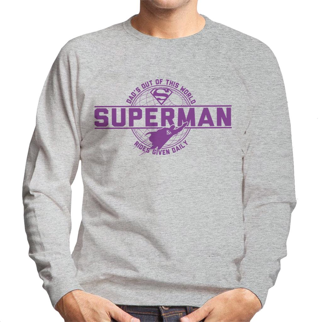 Superman Dads Out Of This World Fathers Day Men's Sweatshirt product image 1