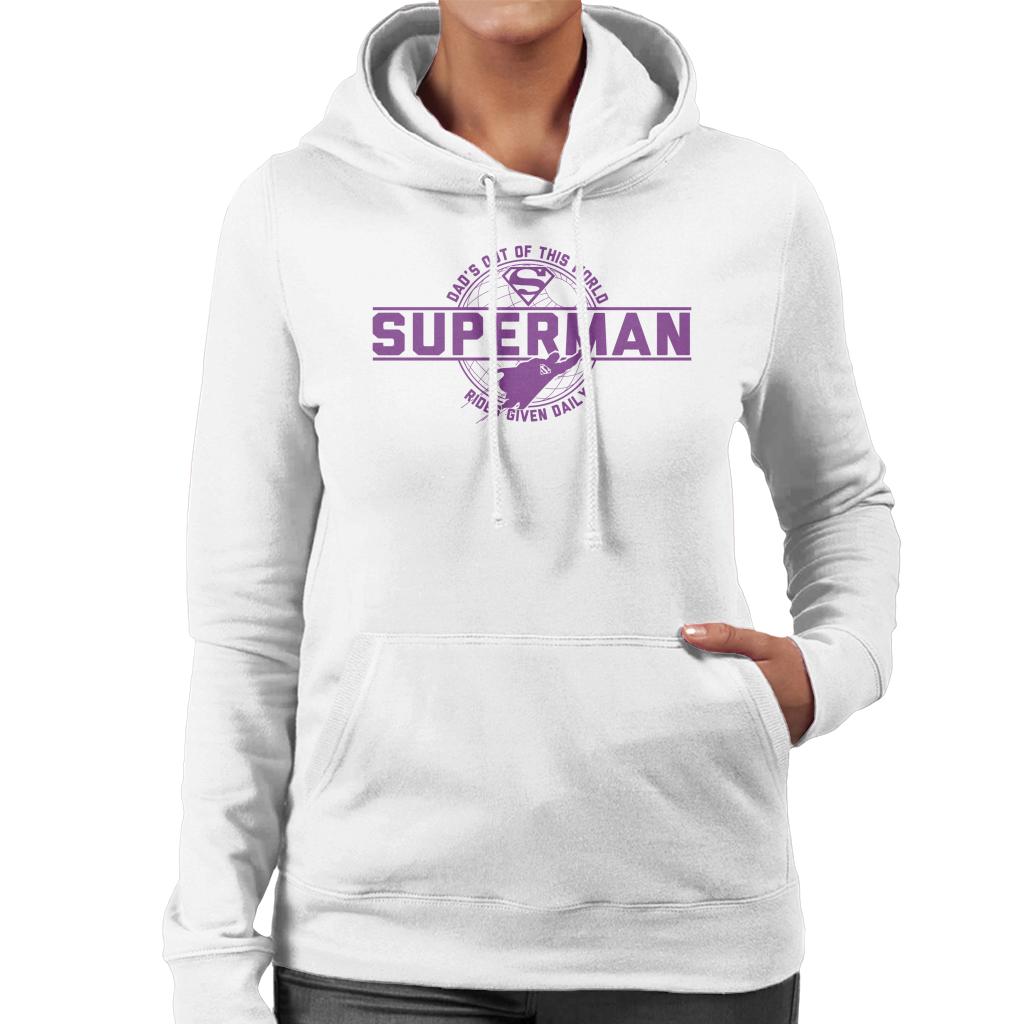 Superman Dads Out Of This World Fathers Day Women's Hooded product image 4