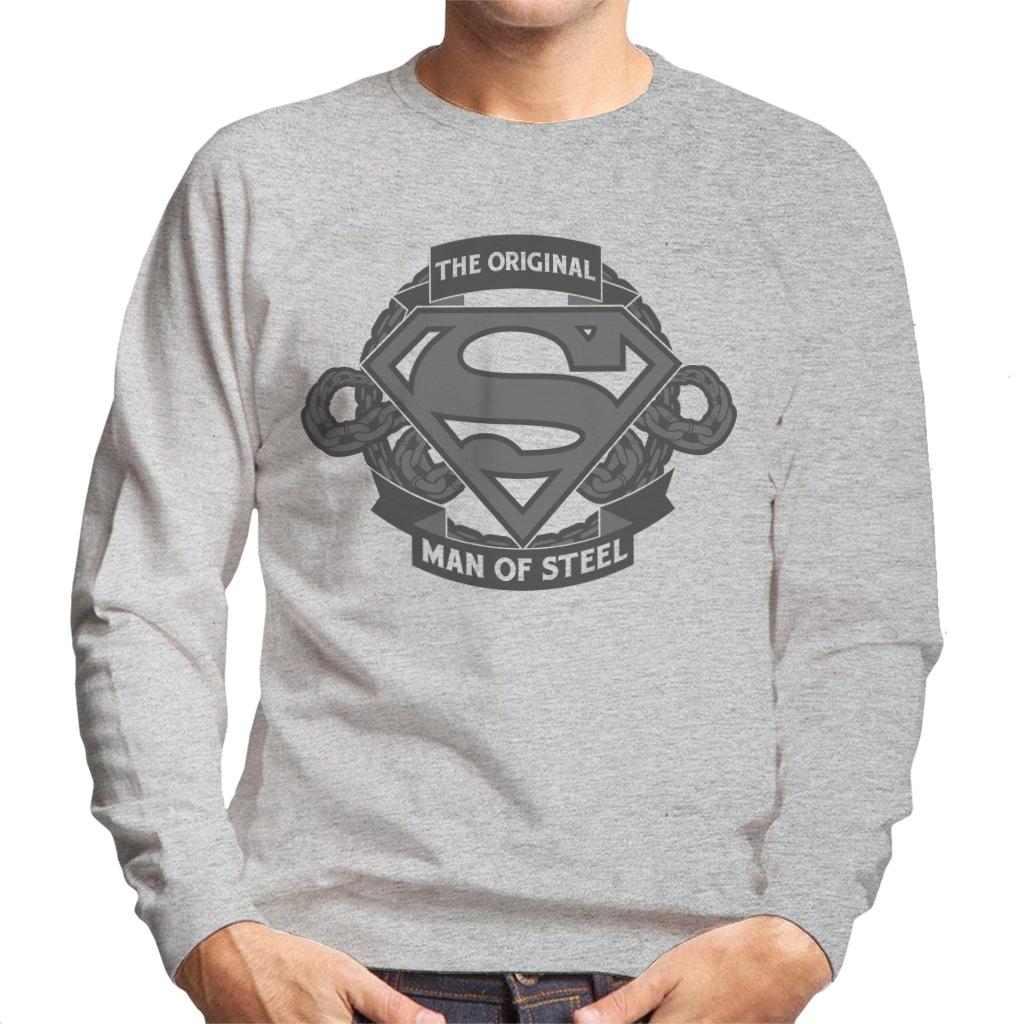 Superman Original Man Of Steel Chain Link Logo Men's product image 1