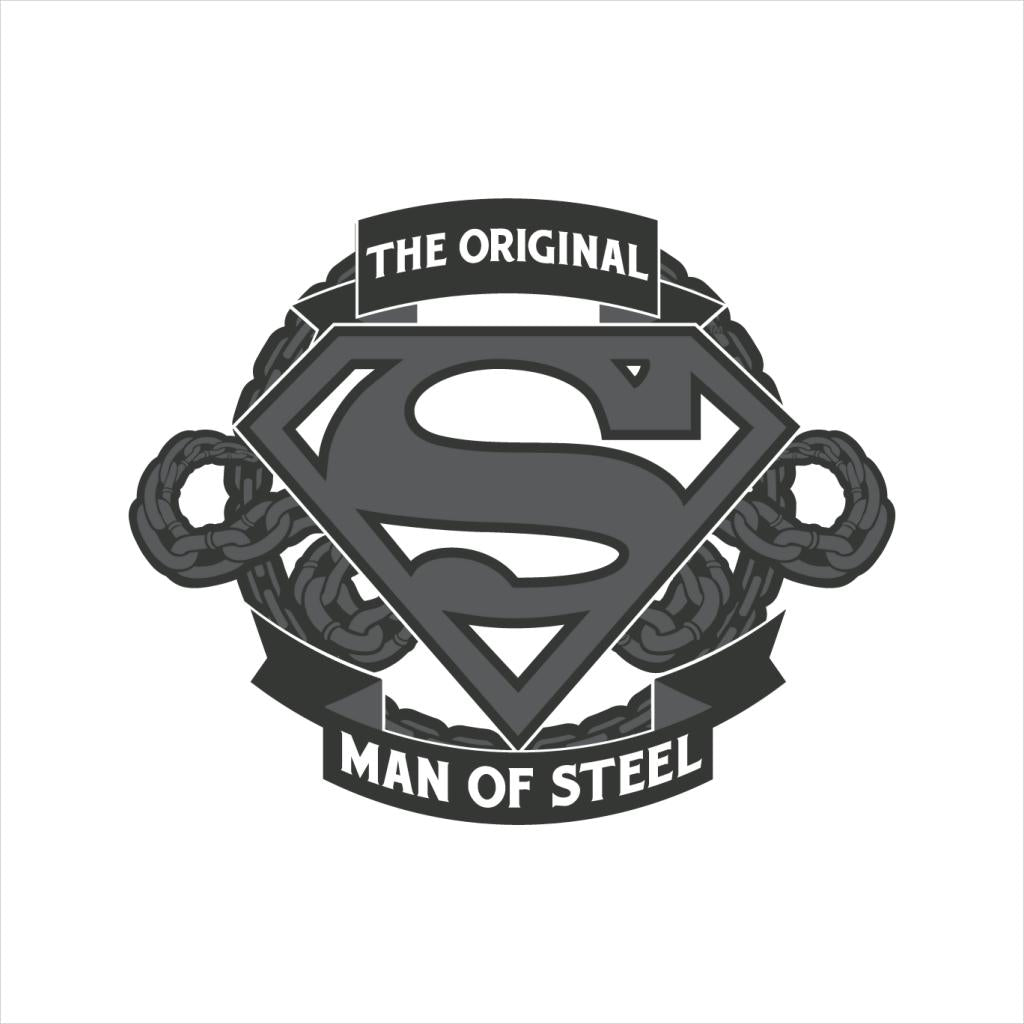 Superman Original Man Of Steel Chain Link Logo Men's Hooded product image 5