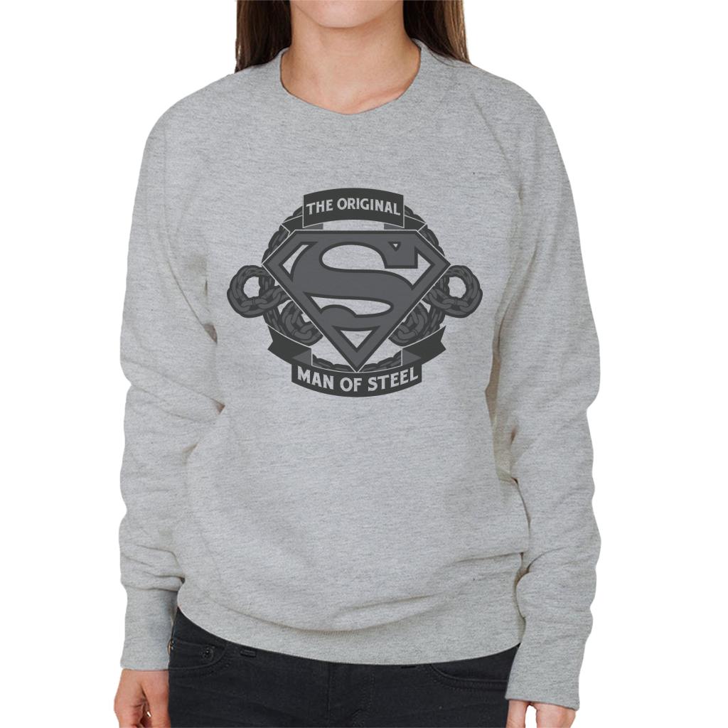 Superman Original Man Of Steel Chain Link Logo Women's product image 1
