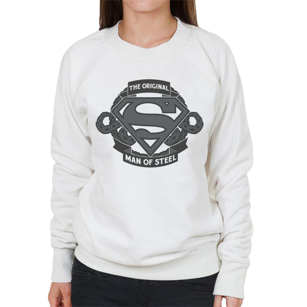 Superman Original Man Of Steel Chain Link Logo Women's product image 4