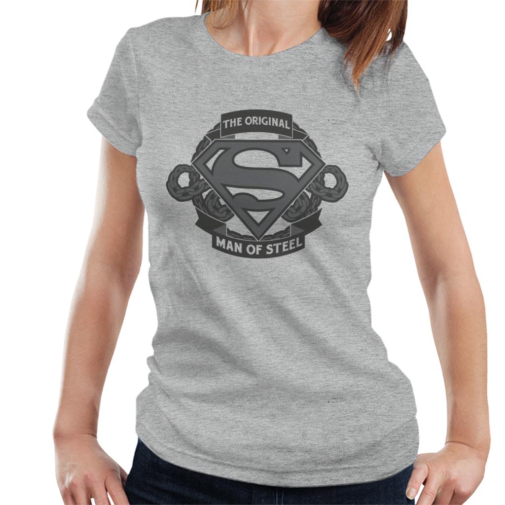 Superman Original Man Of Steel Chain Link Logo Women's product image 1