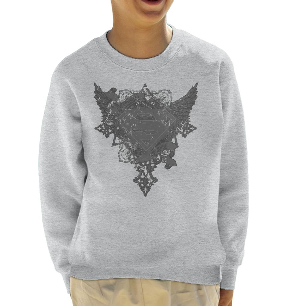 Superman Fathers Day My Hero Kid's Sweatshirt product image 4