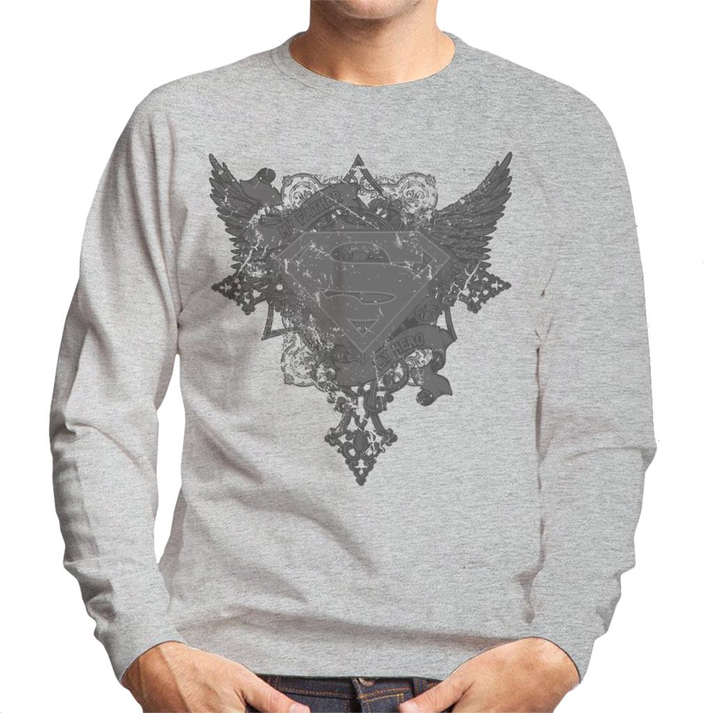 Superman Fathers Day My Hero Men's Sweatshirt product image 4