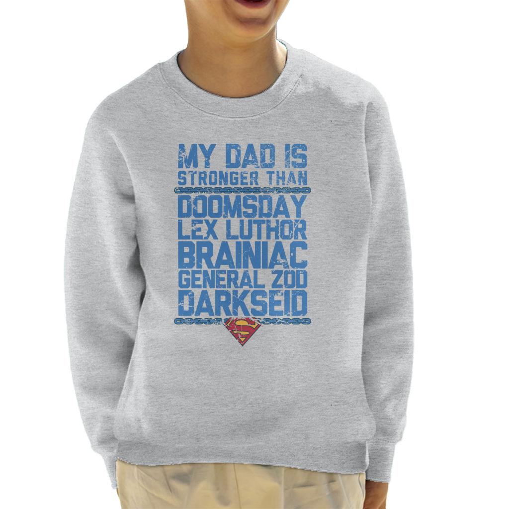 Superman My Dad Is Stronger Than Villains Fathers Day Kid's product image 4
