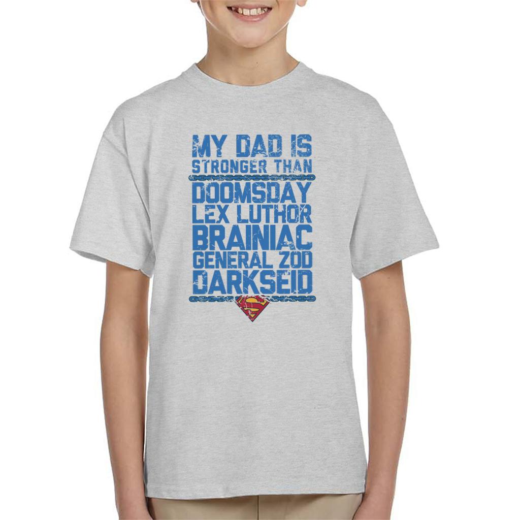 Superman My Dad Is Stronger Than Villains Fathers Day Kid's product image 4