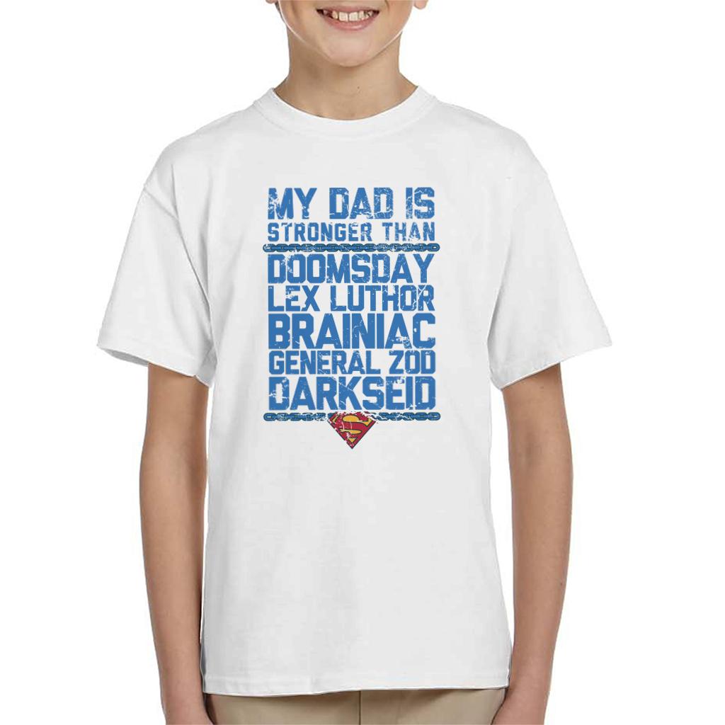 Superman My Dad Is Stronger Than Villains Fathers Day Kid's product image 6