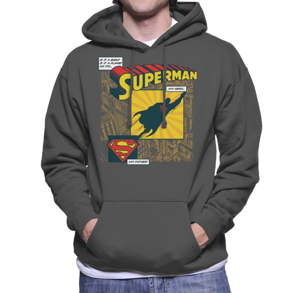 Superman Fathers Day My Hero My Father Men's Hooded product image 4