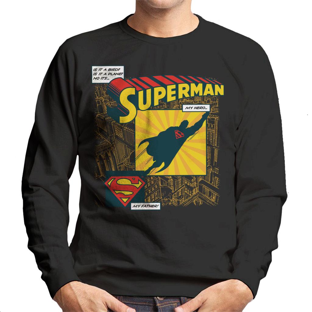 Superman Fathers Day My Hero My Father Men's Sweatshirt product image 1