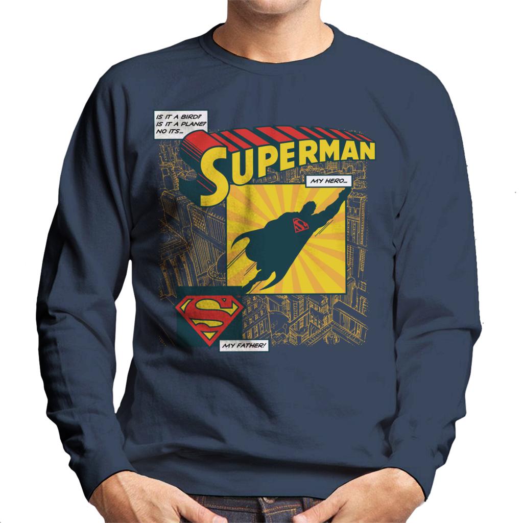 Superman Fathers Day My Hero My Father Men's Sweatshirt product image 6