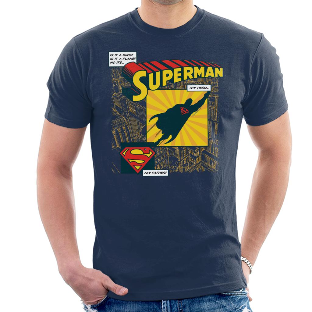 Superman Fathers Day My Hero My Father Men's T-Shirt product image 1