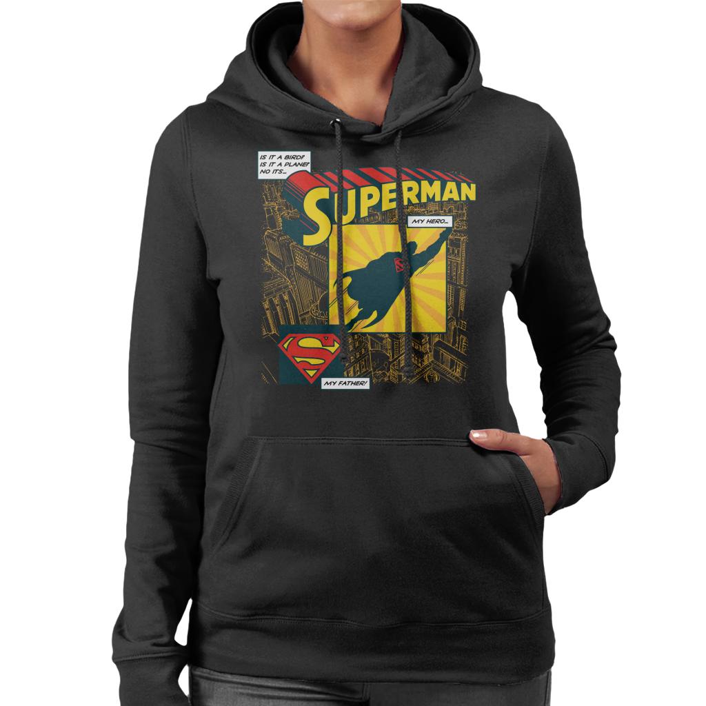 Superman Fathers Day My Hero My Father Women's Hooded product image 1