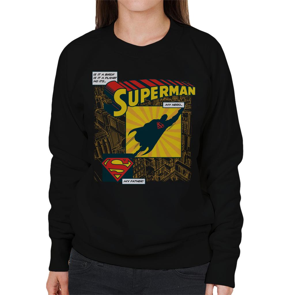 Superman Fathers Day My Hero My Father Women's Sweatshirt product image 1