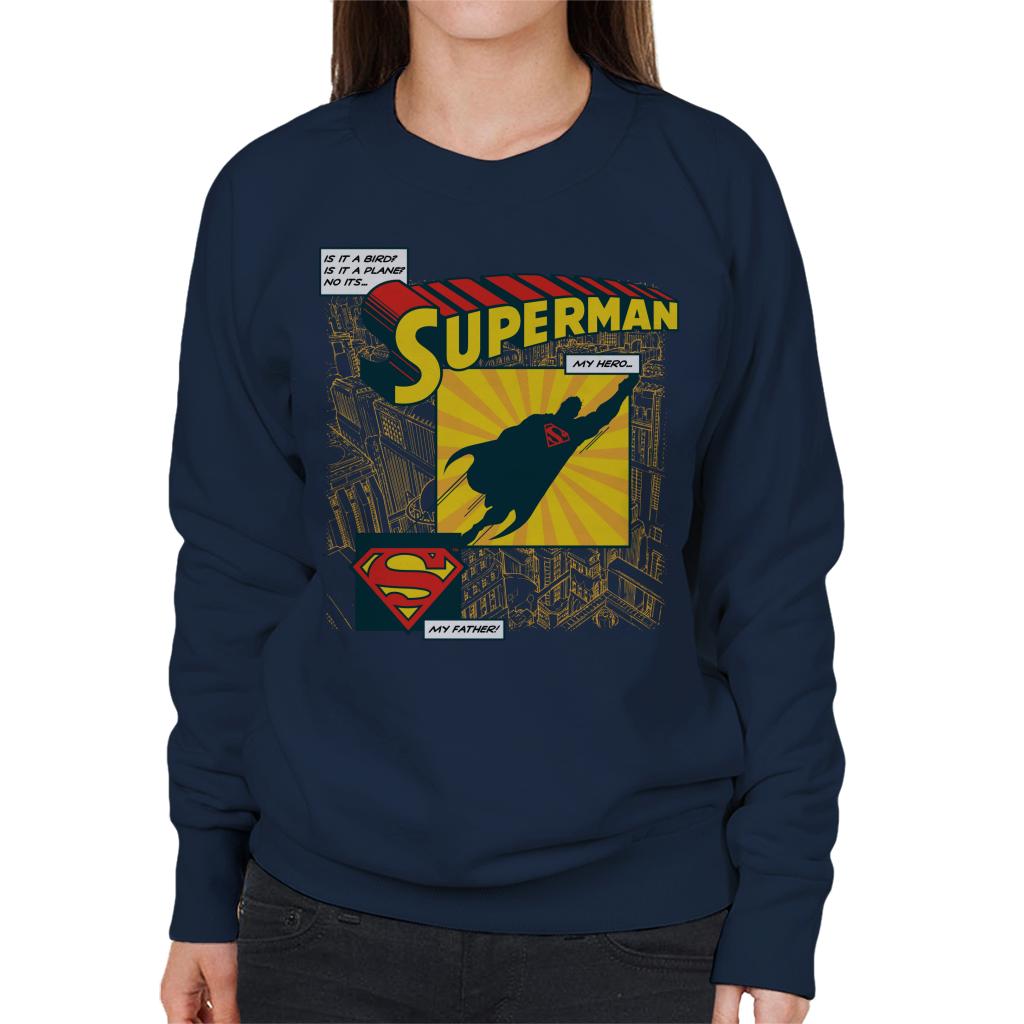 Superman Fathers Day My Hero My Father Women's Sweatshirt product image 6