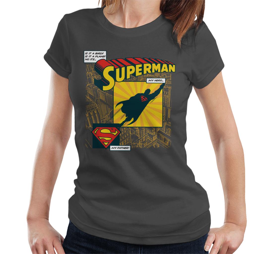 Superman Fathers Day My Hero My Father Women's T-Shirt product image 4