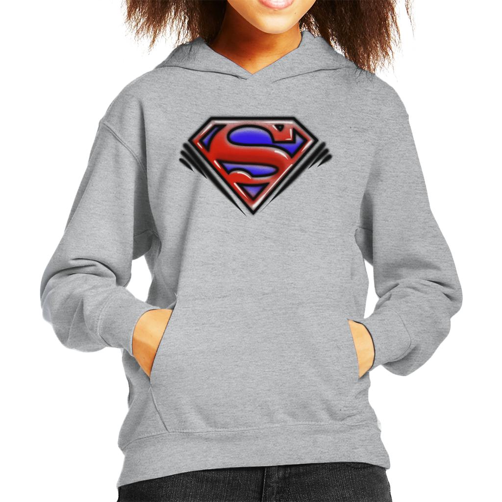 Superman Classic S Logo Pop Art Dot Style Kid's Hooded product image 4