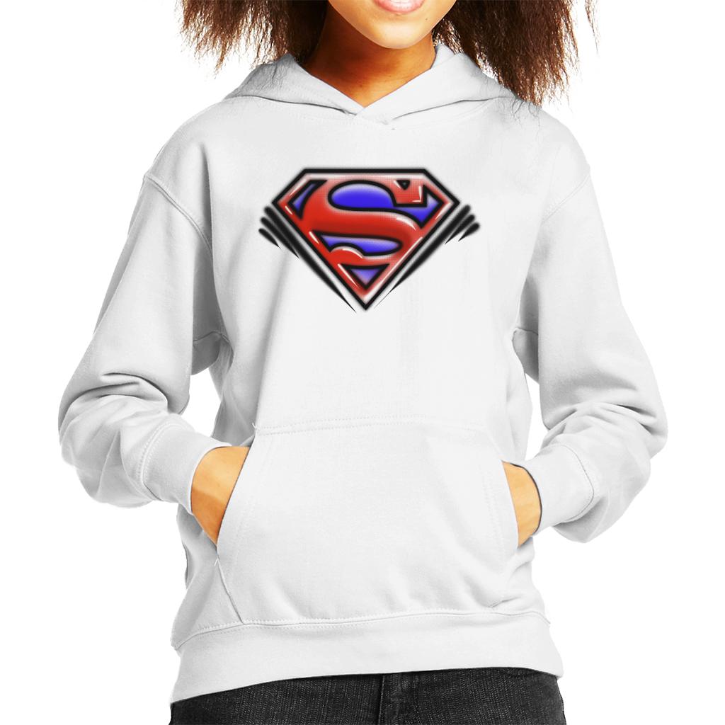 Superman Classic S Logo Pop Art Dot Style Kid's Hooded product image 6