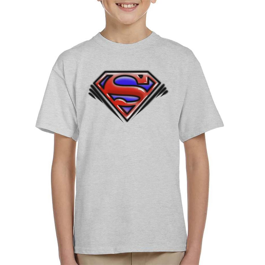 Superman Classic S Logo Pop Art Dot Style Kid's T-Shirt product image 4