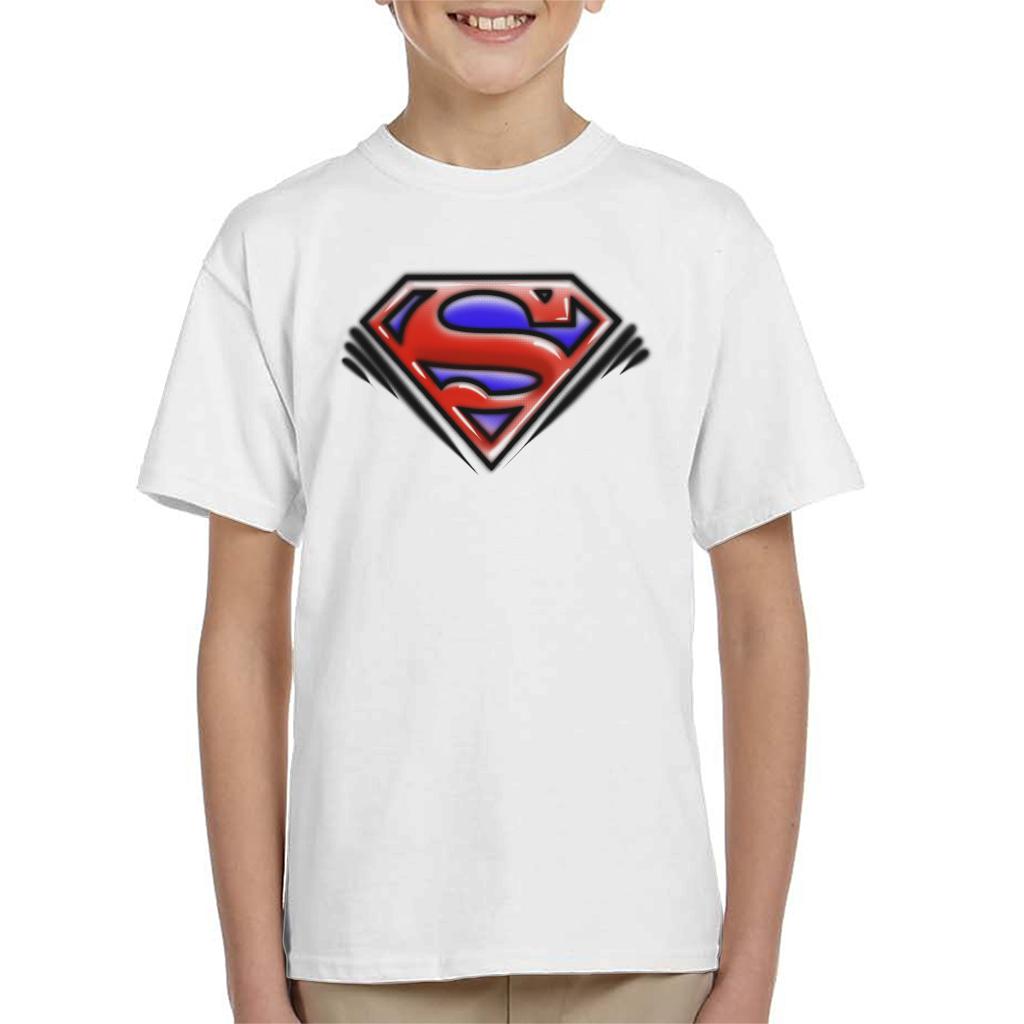 Superman Classic S Logo Pop Art Dot Style Kid's T-Shirt product image 6