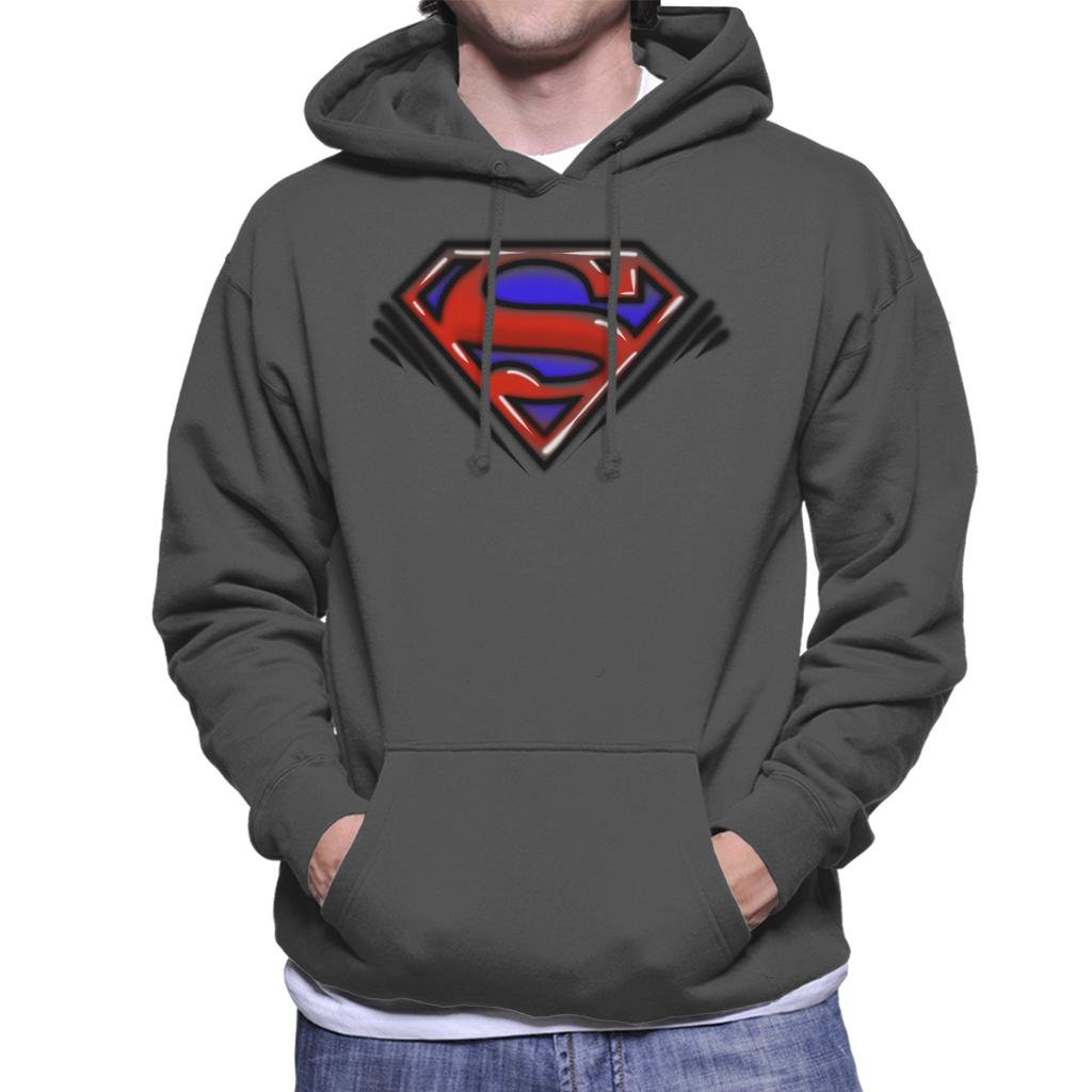 Superman Classic S Logo Pop Art Dot Style Men's Hooded product image 1