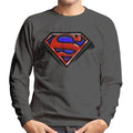 Superman Classic S Logo Pop Art Dot Style Men's Sweatshirt product image 1