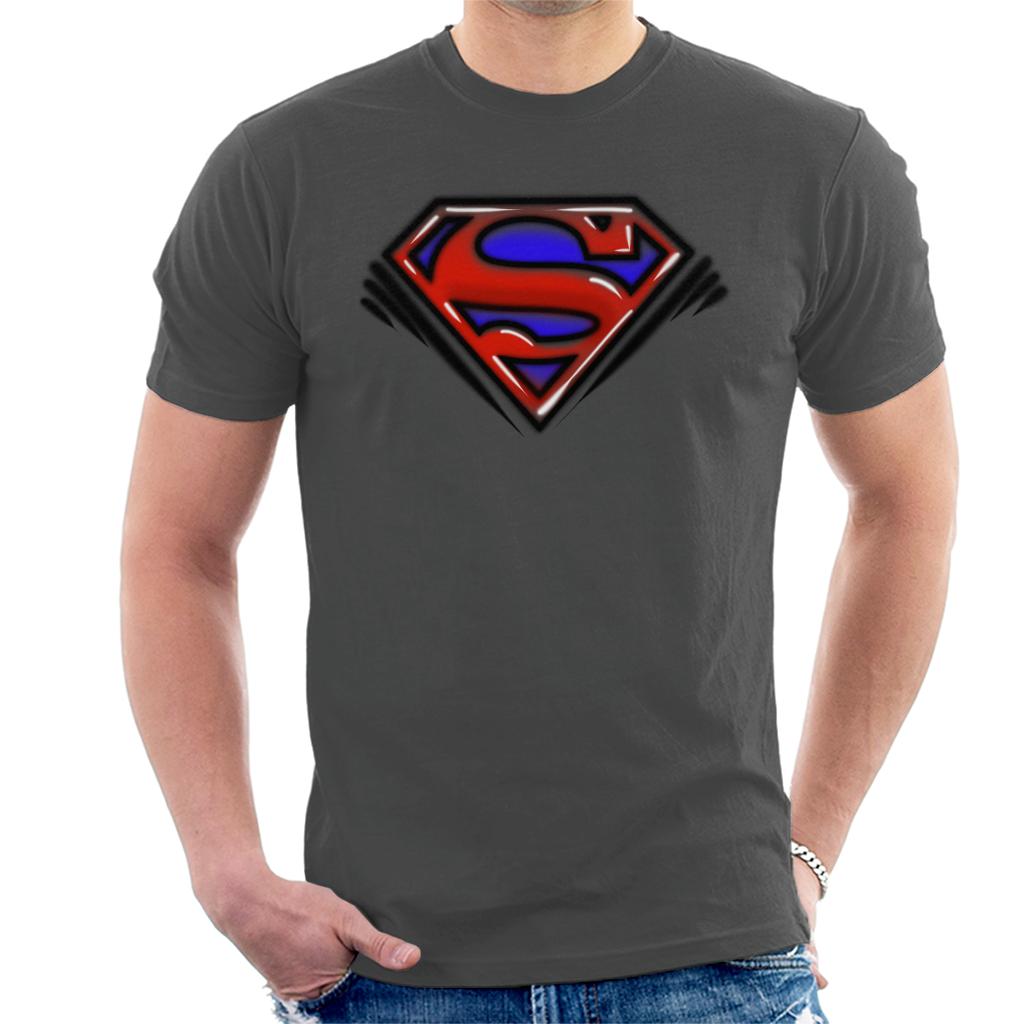 Superman Classic S Logo Pop Art Dot Style Men's T-Shirt product image 4