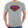 Superman Classic S Logo Pop Art Dot Style Men's T-Shirt product image 1