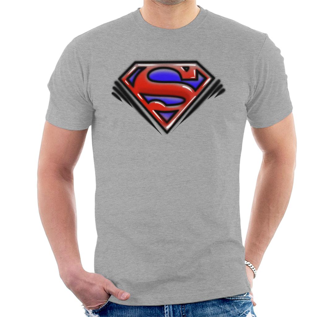 Superman Classic S Logo Pop Art Dot Style Men's T-Shirt product image 1