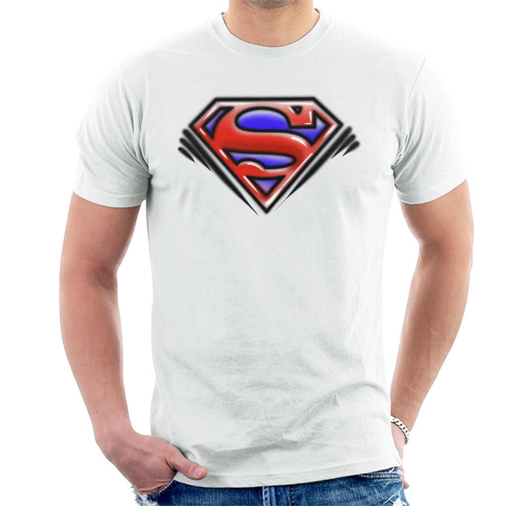 Superman Classic S Logo Pop Art Dot Style Men's T-Shirt product image 6