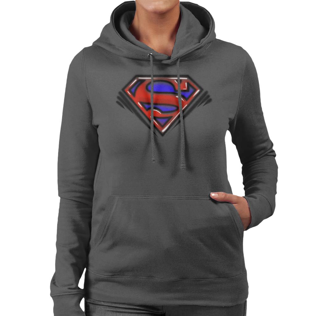 Superman Classic S Logo Pop Art Dot Style Women's Hooded product image 1