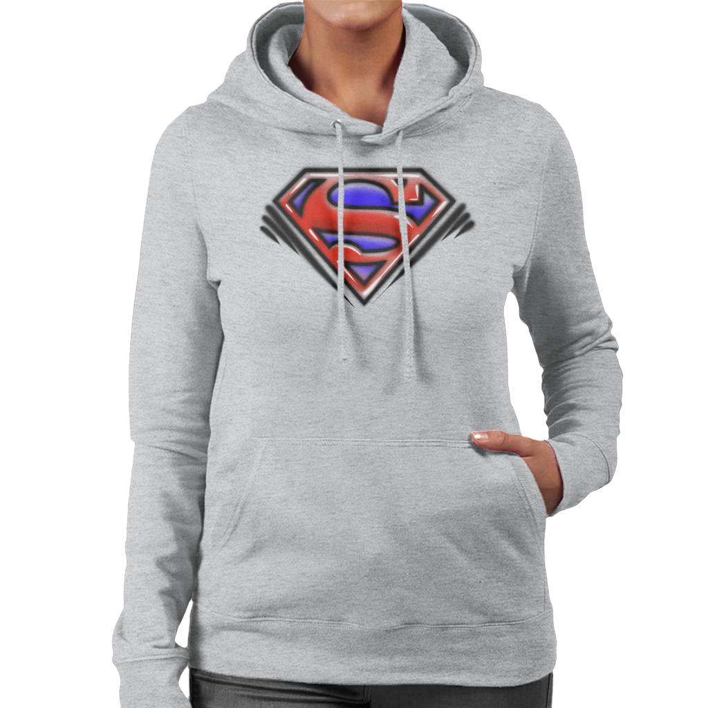 Superman Classic S Logo Pop Art Dot Style Women's Hooded product image 4