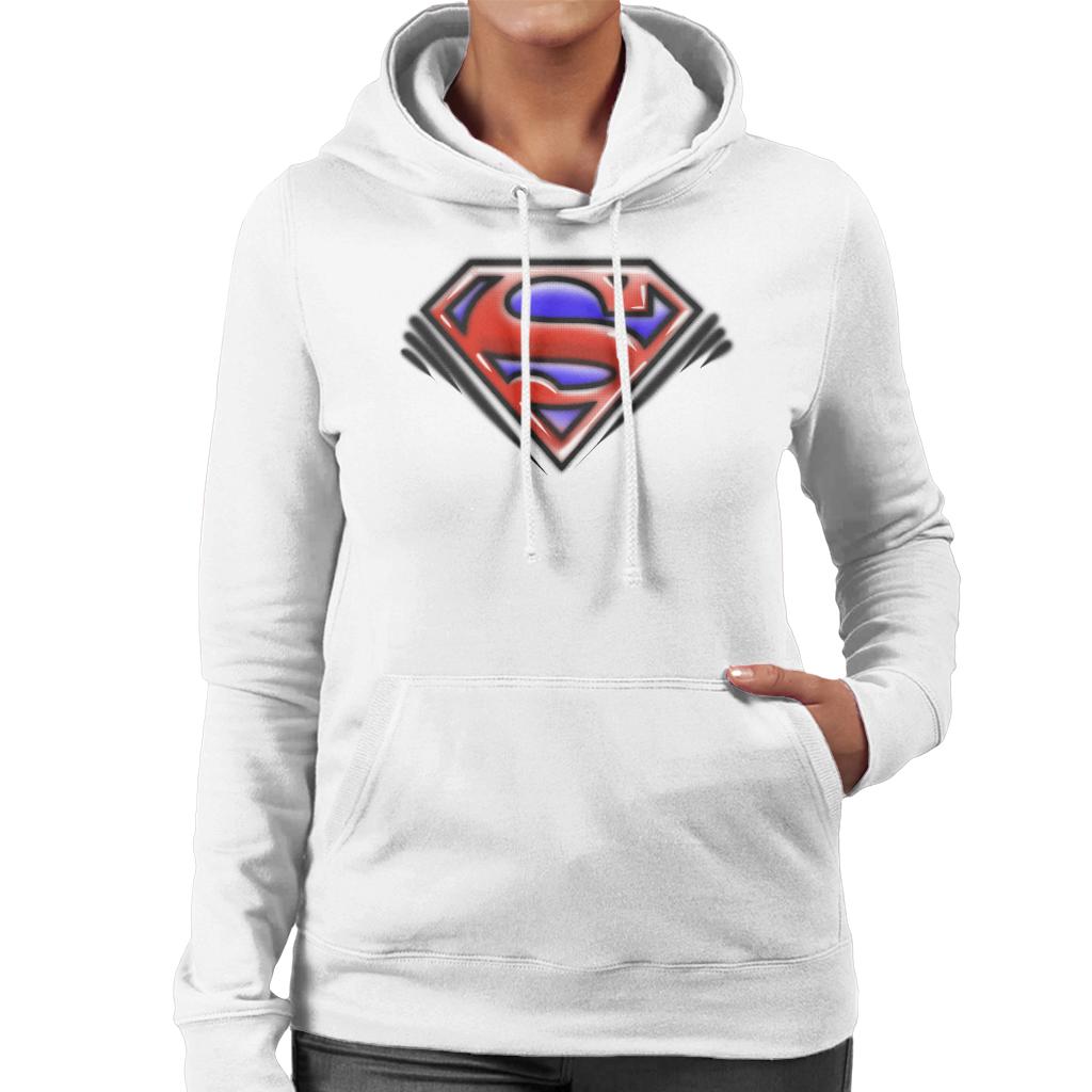 Superman Classic S Logo Pop Art Dot Style Women's Hooded product image 6