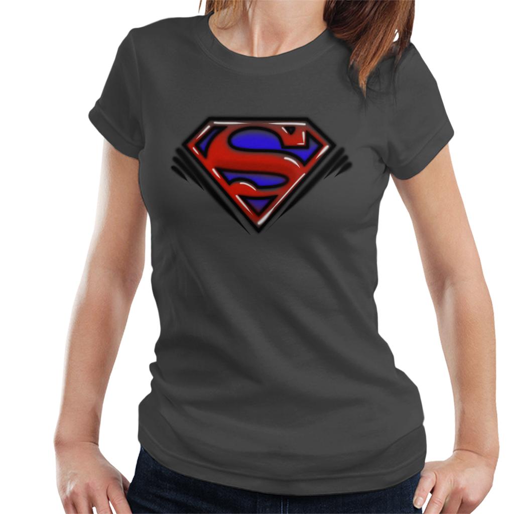 Superman Classic S Logo Pop Art Dot Style Women's T-Shirt product image 1