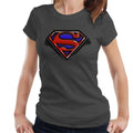 Superman Classic S Logo Pop Art Dot Style Women's T-Shirt product image 1
