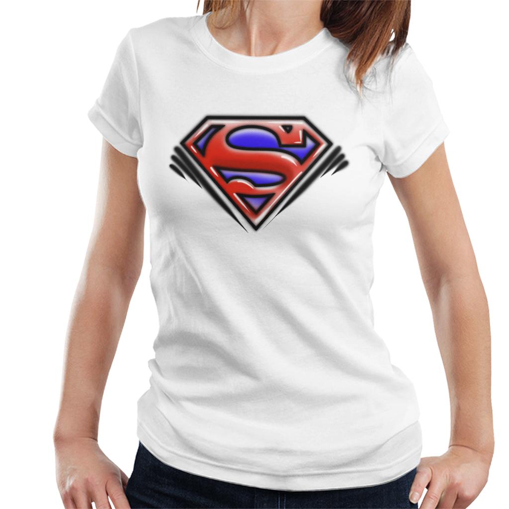 Superman Classic S Logo Pop Art Dot Style Women's T-Shirt product image 6