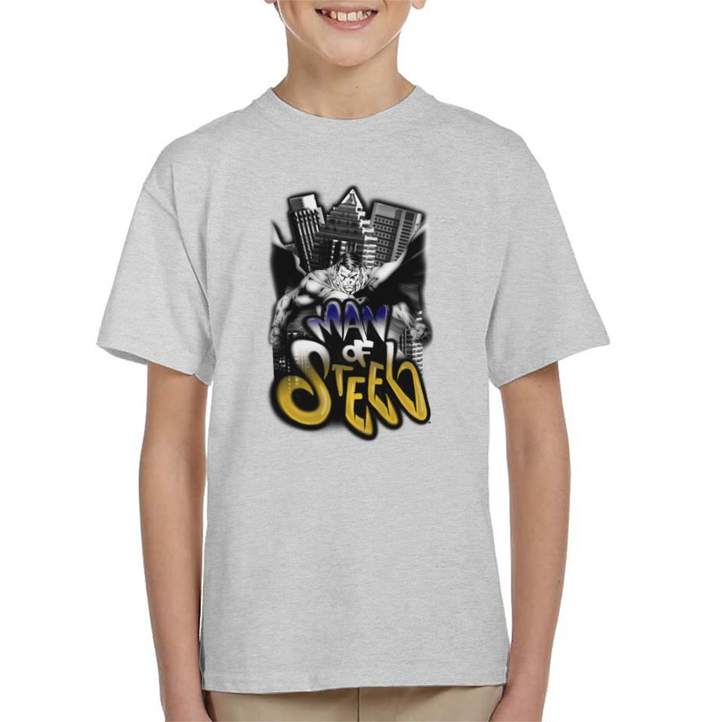 Superman Comic Style Graffiti Man Of Steel Kid's T-Shirt product image 1