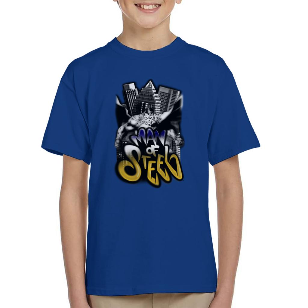 Superman Comic Style Graffiti Man Of Steel Kid's T-Shirt product image 6