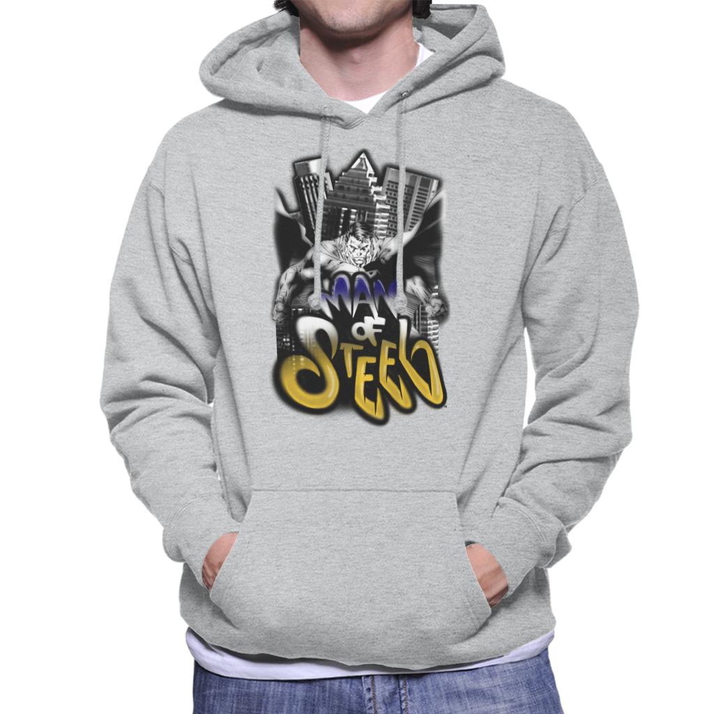 Superman Comic Style Graffiti Man Of Steel Men's Hooded product image 1