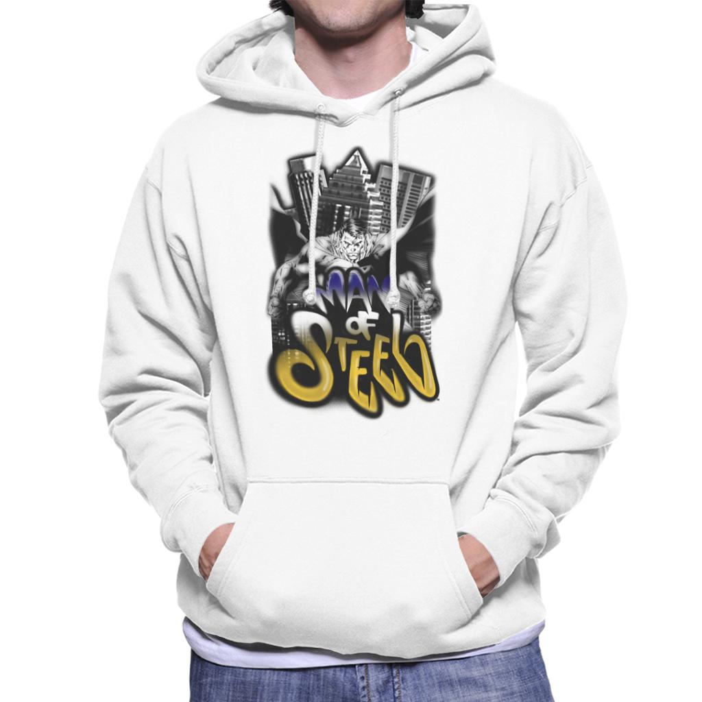 Superman Comic Style Graffiti Man Of Steel Men's Hooded product image 4