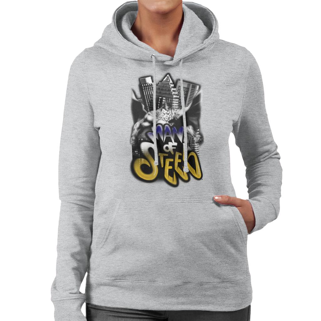 Superman Comic Style Graffiti Man Of Steel Women's Hooded product image 1