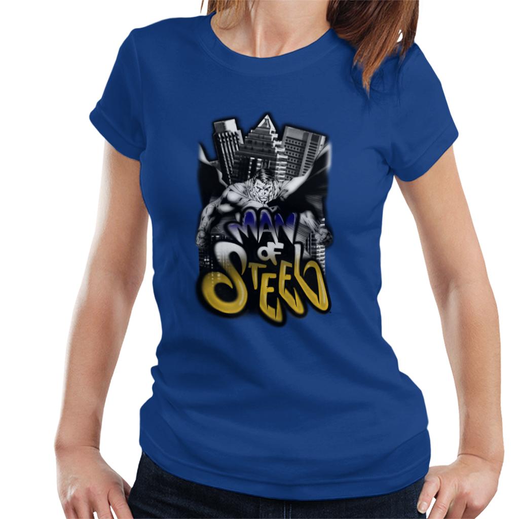 Superman Comic Style Graffiti Man Of Steel Women's T-Shirt product image 6